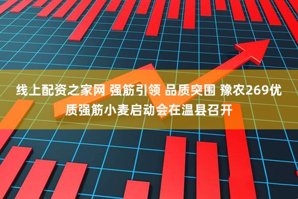 线上配资之家网 强筋引领 品质突围 豫农269优质强筋小麦启动会在温县召开